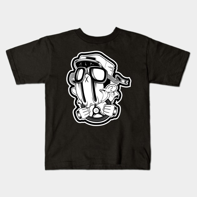 Pilot man Kids T-Shirt by Mactivo